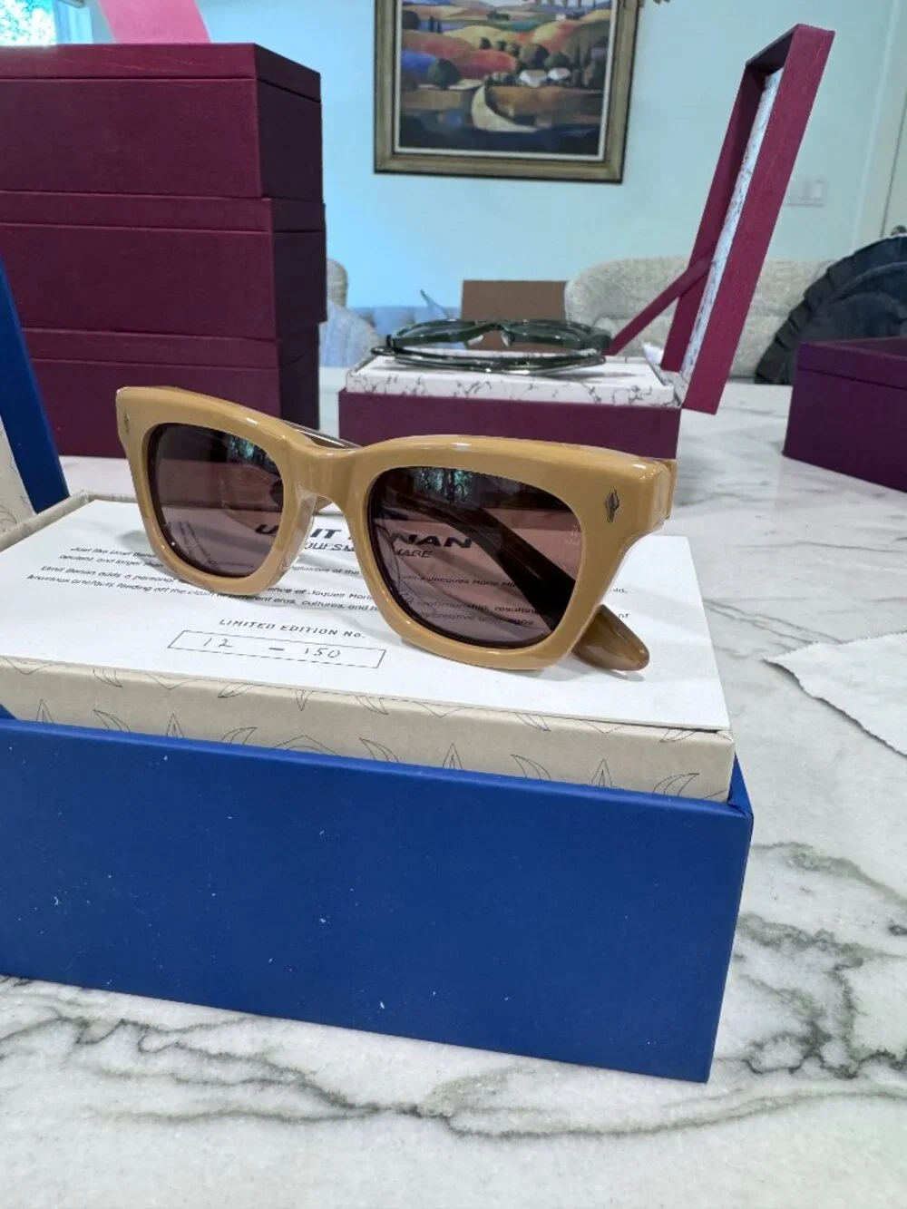 Jacques Marie Mage Dealan x  Umit Benan Tobaco Brown gradient sunglasses